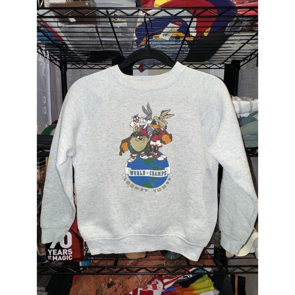 Vintage 1992 Kids Looney Tunes “world Champs” Size Large